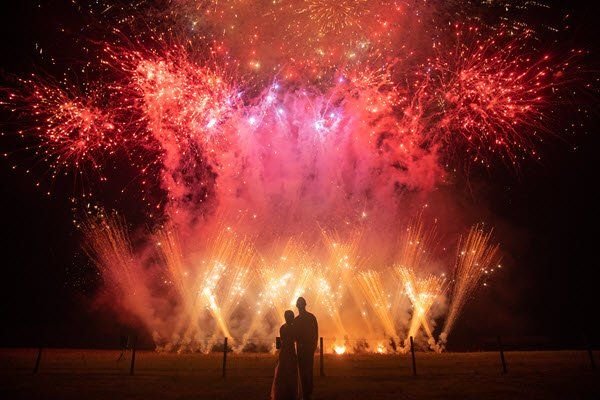 professional firework displays for weddings